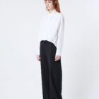 Choco - Crop shirt with front folds