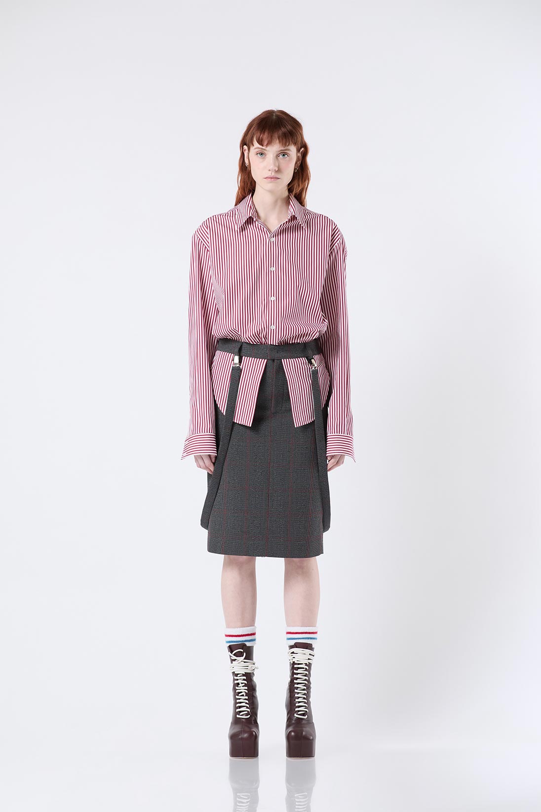 Giu - Formal skirt with braces