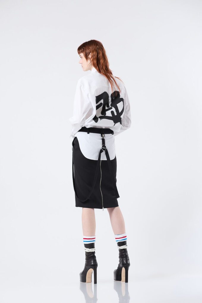 Giu - Formal skirt with braces
