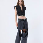 Bib - Sleeveless blazer