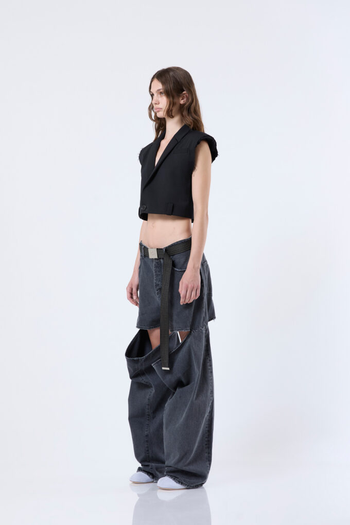 Bib - Sleeveless blazer