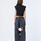 Bib - Sleeveless blazer