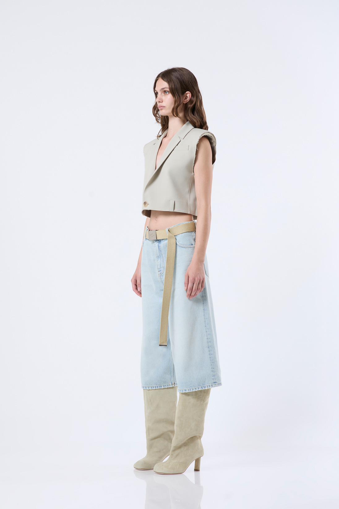 Bib - Sleeveless blazer