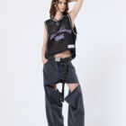 Triceratop - basketball tank top