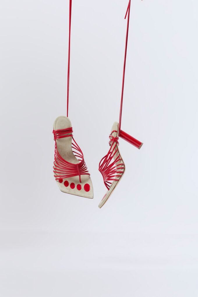 Stringsandals - leather sandals