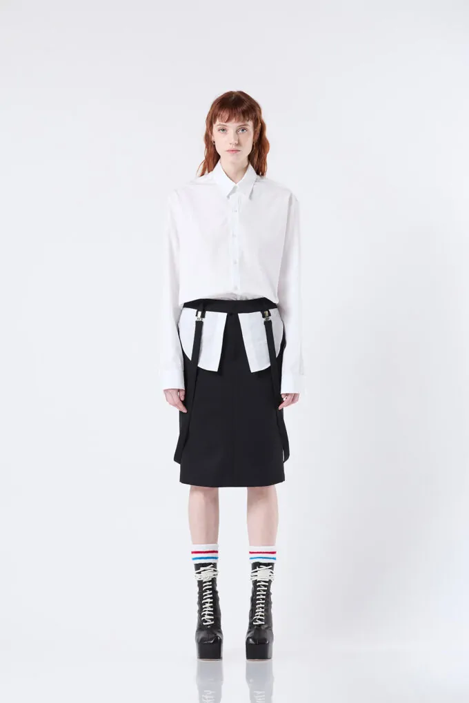 Giu - Formal skirt with braces