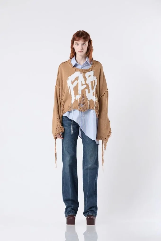 Krafen - Knit crop sweater