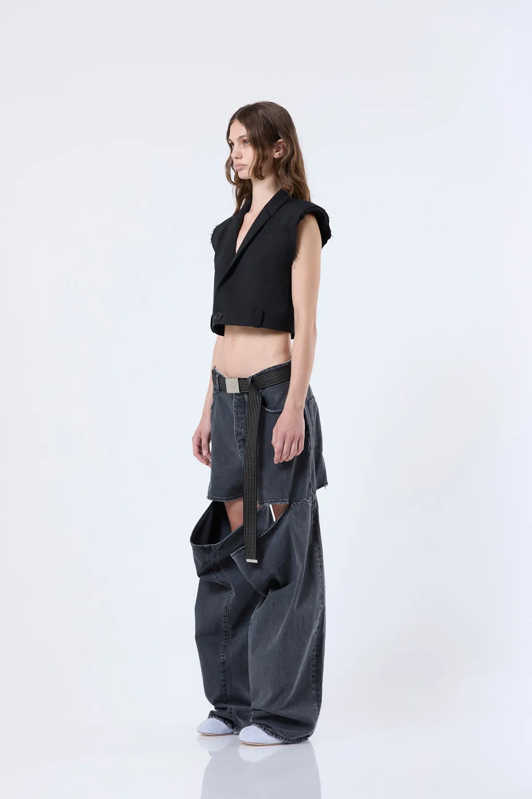 Bib - Sleeveless blazer